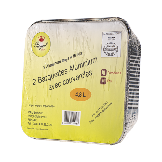 Barquette Aluminium 4,8 L x3