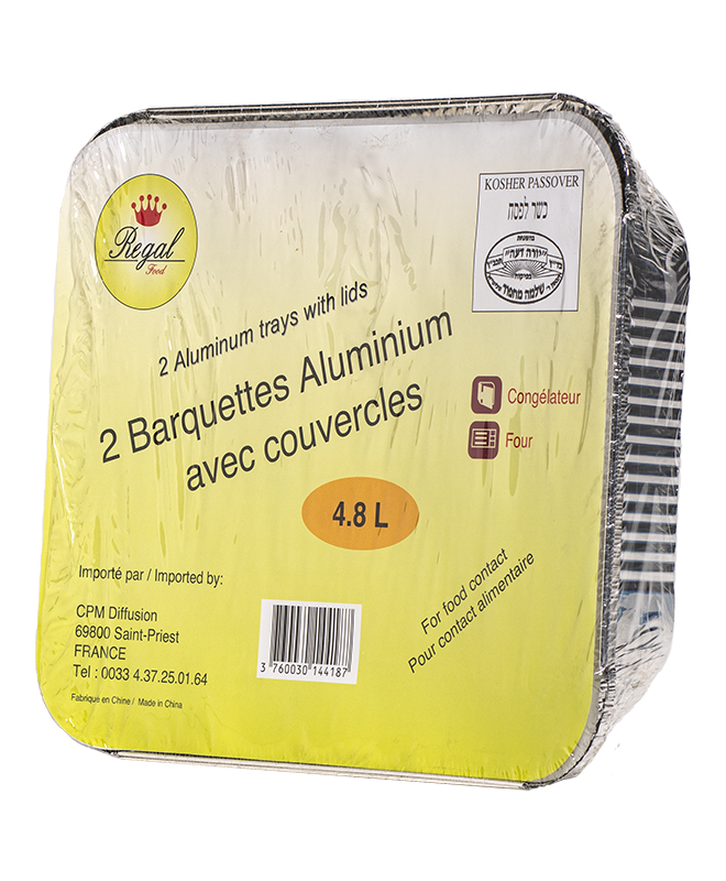 Barquette Aluminium 4,8 L x3