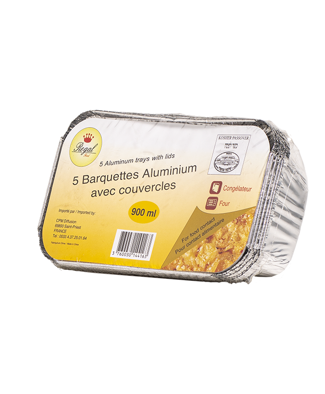 Barquette Aluminium 900 ml x5