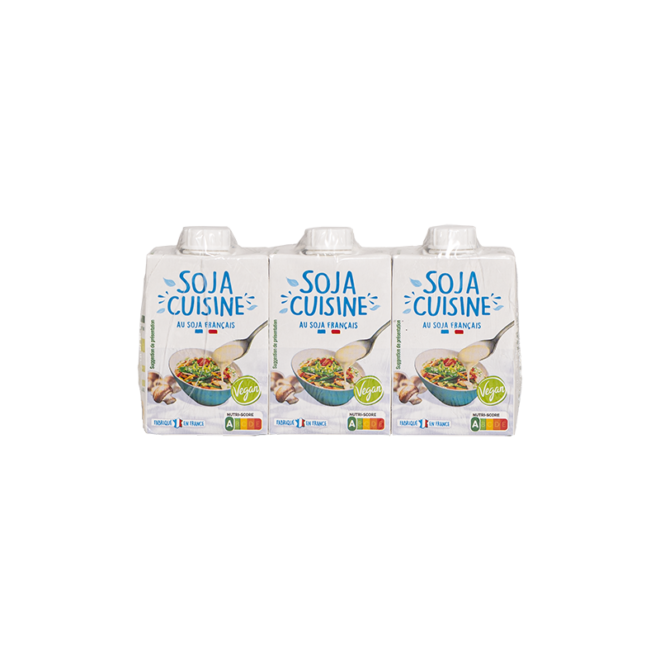 Crème Soja Bio 20cl x 3 Tripack