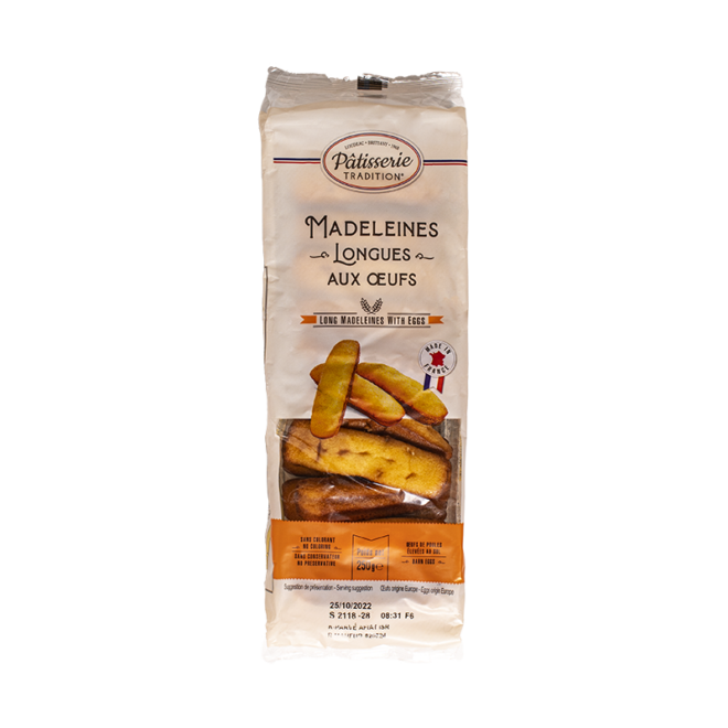Madeleines longues Natures 250 g