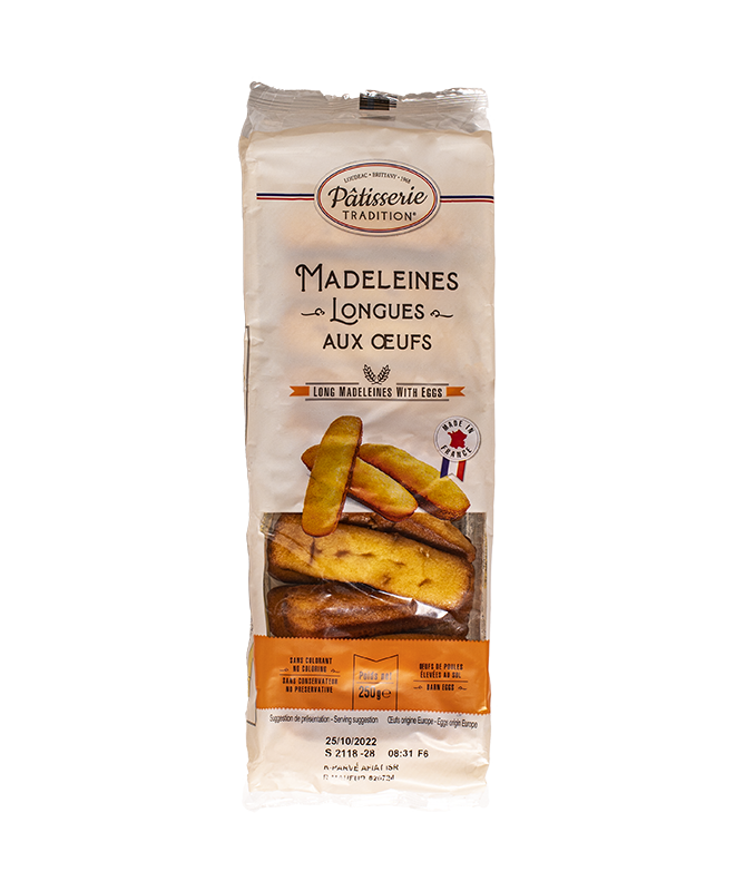 Madeleines longues Natures 250 g