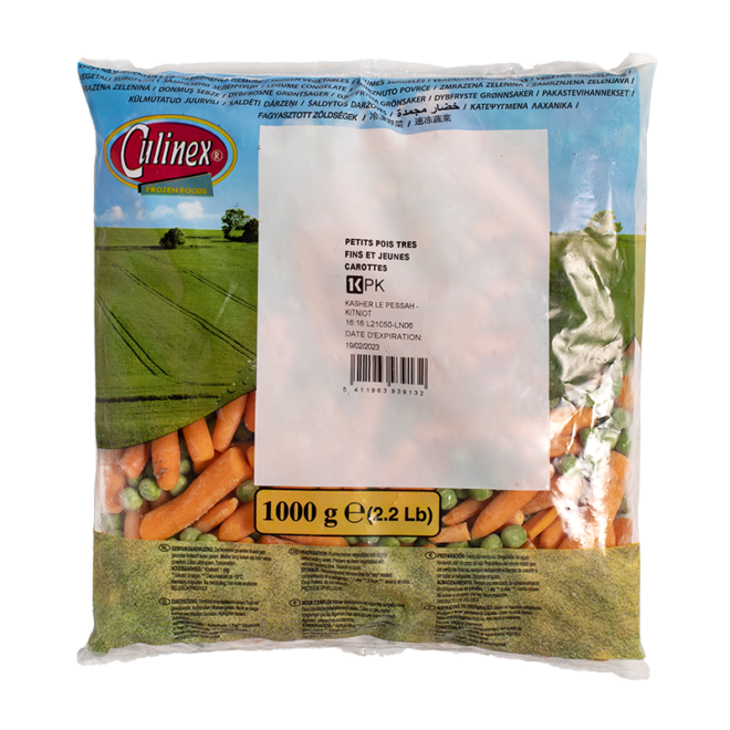 Petit Pois fins et Jeunes Carottes - 1 Kg - SURGELES