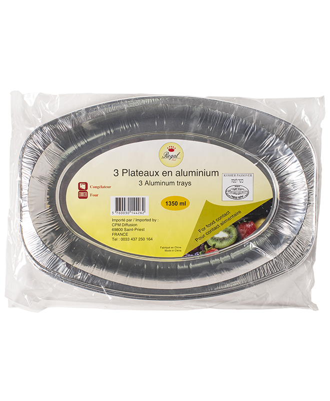 Plateau Aluminium x 3