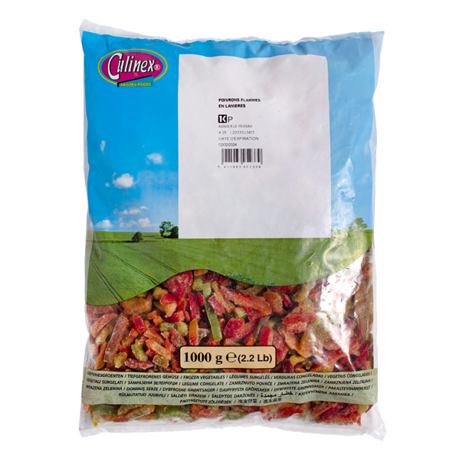 Poivrons Mixes en Lanières 1 Kg - SURGELES