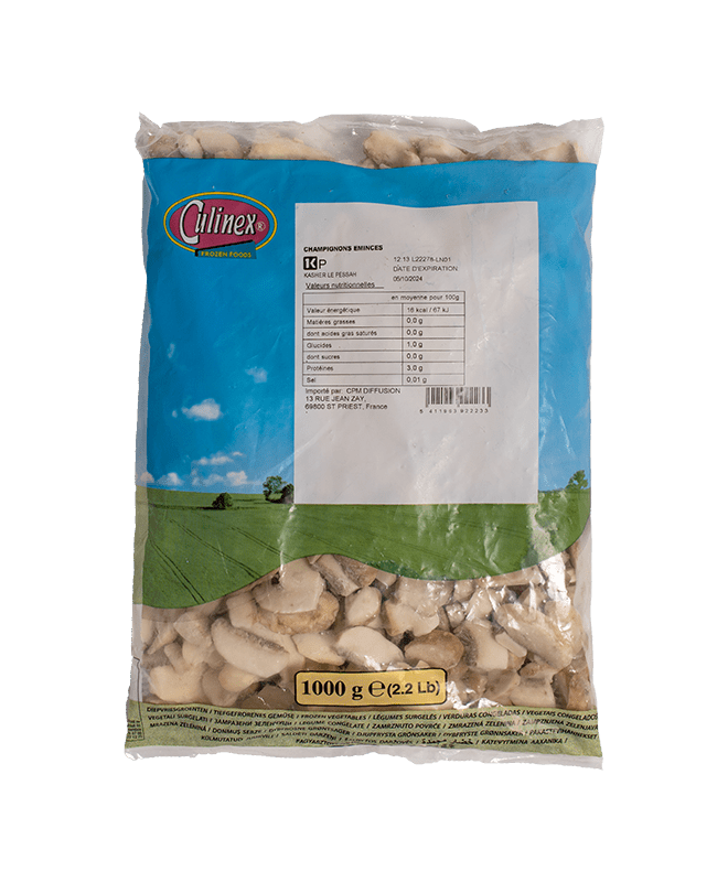 Champignons Eminces 1 Kg - SURGELES