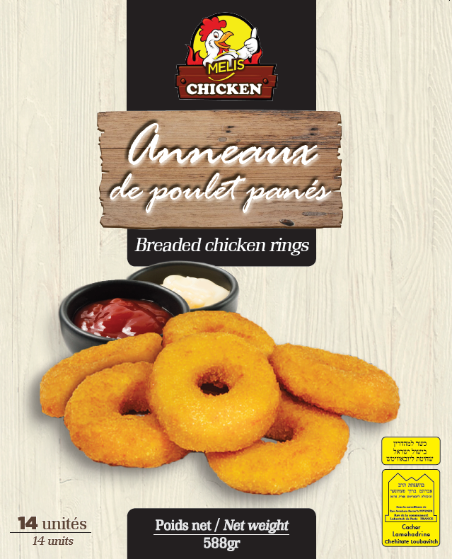 Anneaux de poulet pané